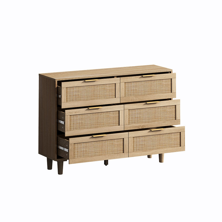 George Oliver 6 - Drawer Dresser & Reviews | Wayfair